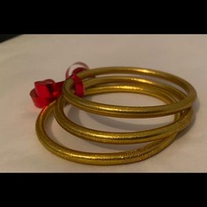 Gold Leaf Temple Bangles Blessed